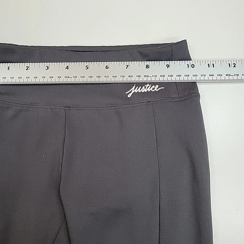 Justice Girls Leggings Yoga Pants Size 8 Workout Active Wear Gray Trendy Preppy